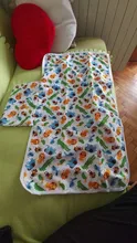 [Littles & Bloomz]-alfombrilla de pañales de viaje compacta y lavable portátil para bebé, para cambiar pañales suelo impermeable