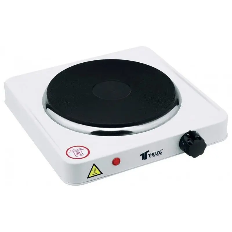 Houseware Cocina eléctrica TH-CE1000 1 fuego 1000W,acero inoxidable,antiadherente.Señal LED,Protección contra sobrecalentamiento