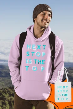 

Angemiel Wear Next Stop IC The Top Pink Male Hooded Sweatshirt Bags Kombin