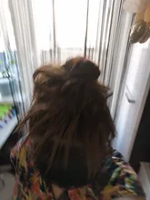 LUPU-extensiones de cabello sintético rizado moño de pelo de Donut, postizos de fibra de alta temperatura, con banda de goma