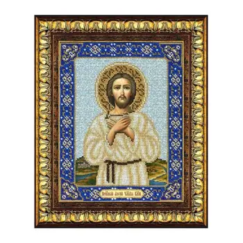 

B1055 set for embroidery with beads 'паутинка' 'Holy Alexey man of God, 20*25 cm