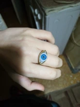 Nueva moda clásica diabólico Vintage ojo anillo de dedo ojo Punk bisutería gótica Halloween anillo de regalo