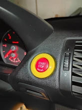 Cubierta de reemplazo de botón de motor de parada de arranque, para BMW X1, X5, E70, X6, E71, Z4, E89, 3, 5 Series, E90, E91, E60, Kit de interruptor de tapa embellecedora de anillo