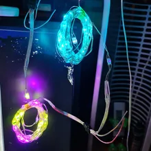 Led-String Addressable Ws2812b Rgb Music-Dream Color Bluetooth Birthday-Decoration DC5V