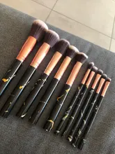 FLD5/15 Uds. Conjunto de brochas de maquillaje, polvo cosmético, sombra de ojos, base de colorete, fusión para belleza, pincel para maquillaje