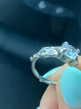 Vienkim 1PC cristal popular plateado mujeres de anillos de compromiso de circón cúbico elegante blanco rosa de oro anillo tamaño 6 7 8 9