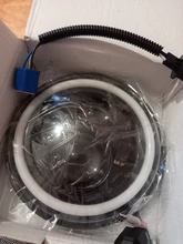 CO LIGHT 7 pulgadas faros LED de circulación diurna Hi/Lo haz 50W 30W Halo anillo de ámbar Ojo de ángel para Niva de Lada Offroad 4x4 UAZ 12V 24V