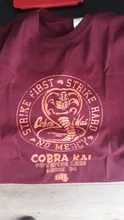 Mens T-Shirt Clothing Crew Cobra Kai Vintage Karate Kid Plus-Size Cotton Short-Sleeve