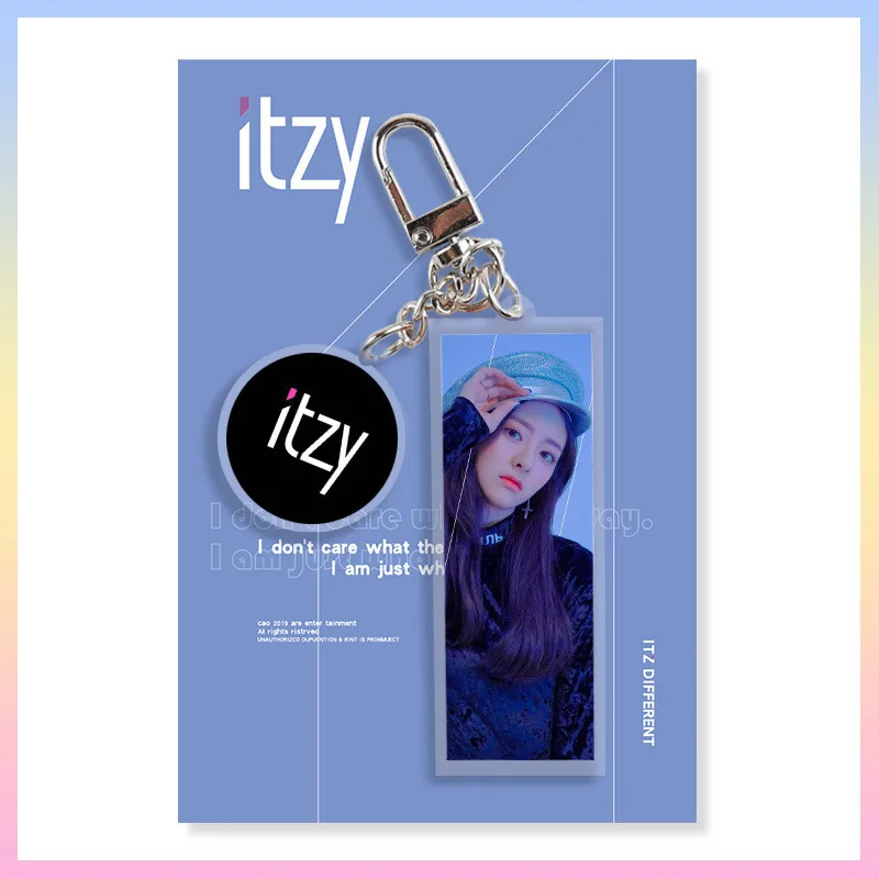 Kpop ITZY IT'z IC акриловый брелок Yuna Lia фото держатель для ключей CHAERYEONG брелок Yeji Ryujin сумка Подвеска Шарм YGG342