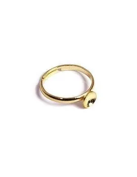 

BASIS FOR RING WITH ONE SIZE 6X18 MM BRAND NEO JEWELLERY. 2 PC IN GOLDEN COLOR