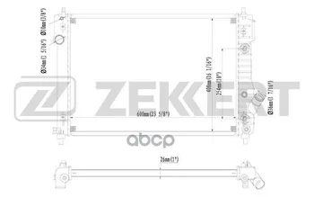 

Radiator OHL. DV. Chevrolet Aveo (T250 t255) 08-zekkert art. mk-1206