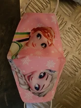 Mascarilla de Frozen de Disney para niños, máscara lavable de Frozen 2, Elsa, Anna, Olaf, de algodón, antipolvo, protectora, juguetes para niños y niñas de 3 a 12 años