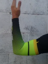 Loogdee-Funda protectora de brazo para hombre, calentadores de brazos mangas deportivas para bicicleta, con proteccion solar UV, 1 par