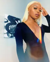 Vallbest-mechones de cabello liso 613 rubio con cierre, extensiones de cabello humano mechones malasio con cierre de encaje, pelo Remy para bebé