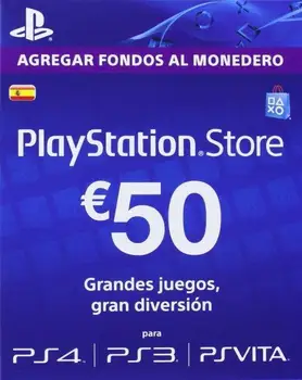 

Playstation Network download card 50 € Tpv recharge Digital content Sony Ps4