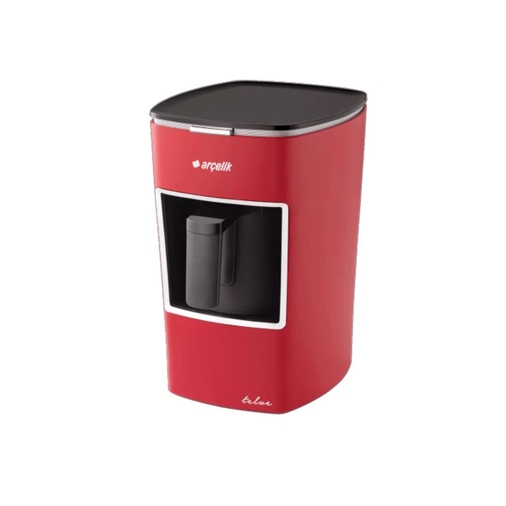 Красный Arcelik K 3300 Telve Турецкая кофемашина, автоматическая кофемашина, Турецкая кофемашина для 3 человек, автоматический кофейник - Цвет: Красный