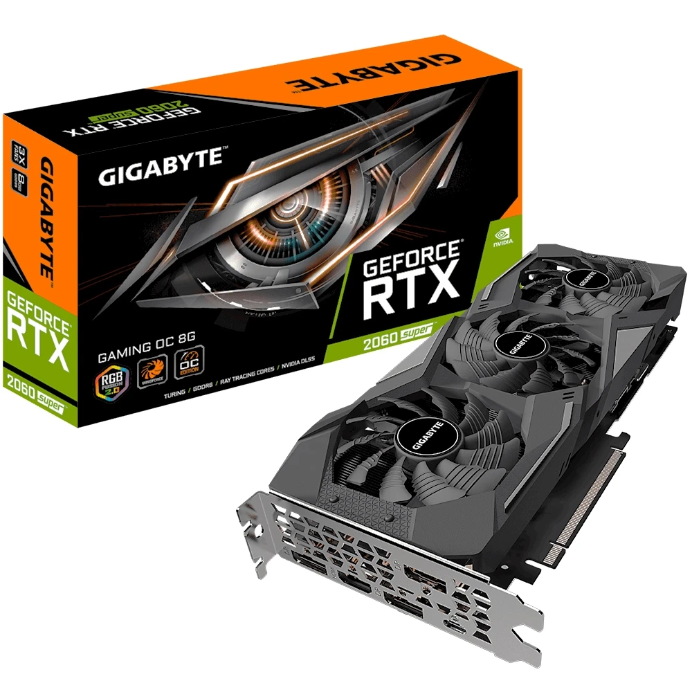 Gigabyte gaming video card Nvidia GeForce RTX 2060 Super 1815MHz 8192MB 14000MHz 256 bit RTL [gv-n206xing] | Компьютеры и офис