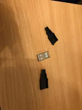 New 10pcs Type A Male USB 4 Pin Plug Socket Connector With Black Plastic Cover