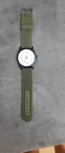 Reloj de cuarzo clásico para Hombre, cronógrafo de pulsera, informal, con correa de nailon, Masculino