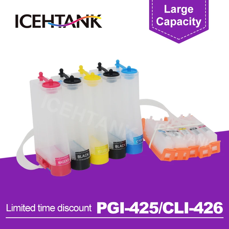 Резервуар для чернил непрерывного действия ICEHTANK PGI 425 CLI 426 принтера Canon PIXMA IP4840 IP4940