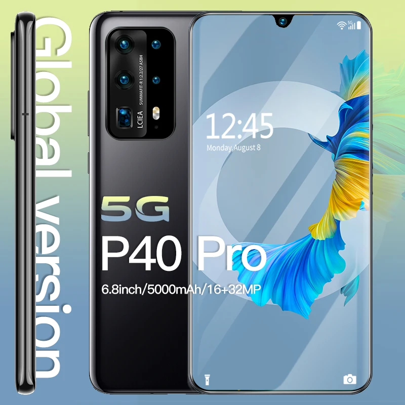 Смартфон Android 10 5g Hawei P40 Pro смарт-телефонов разблокированные 6 8 &quotMTK 6595 мобильные