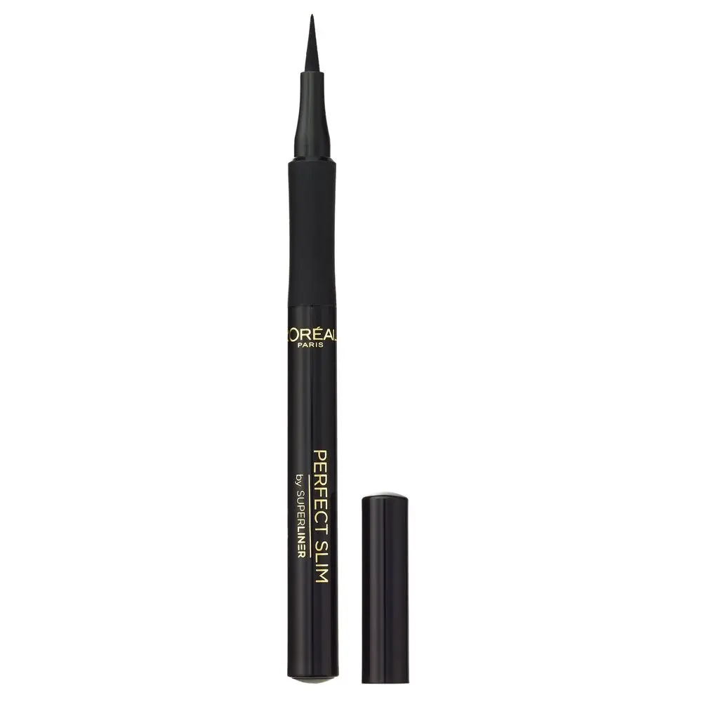 L'Oreal Paris Суперлайнер для глаз "Perfect Slim", насыщенный черный, 1 мл