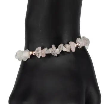 

Jewelry bracelet (natural stone, carabiner, white) 53760