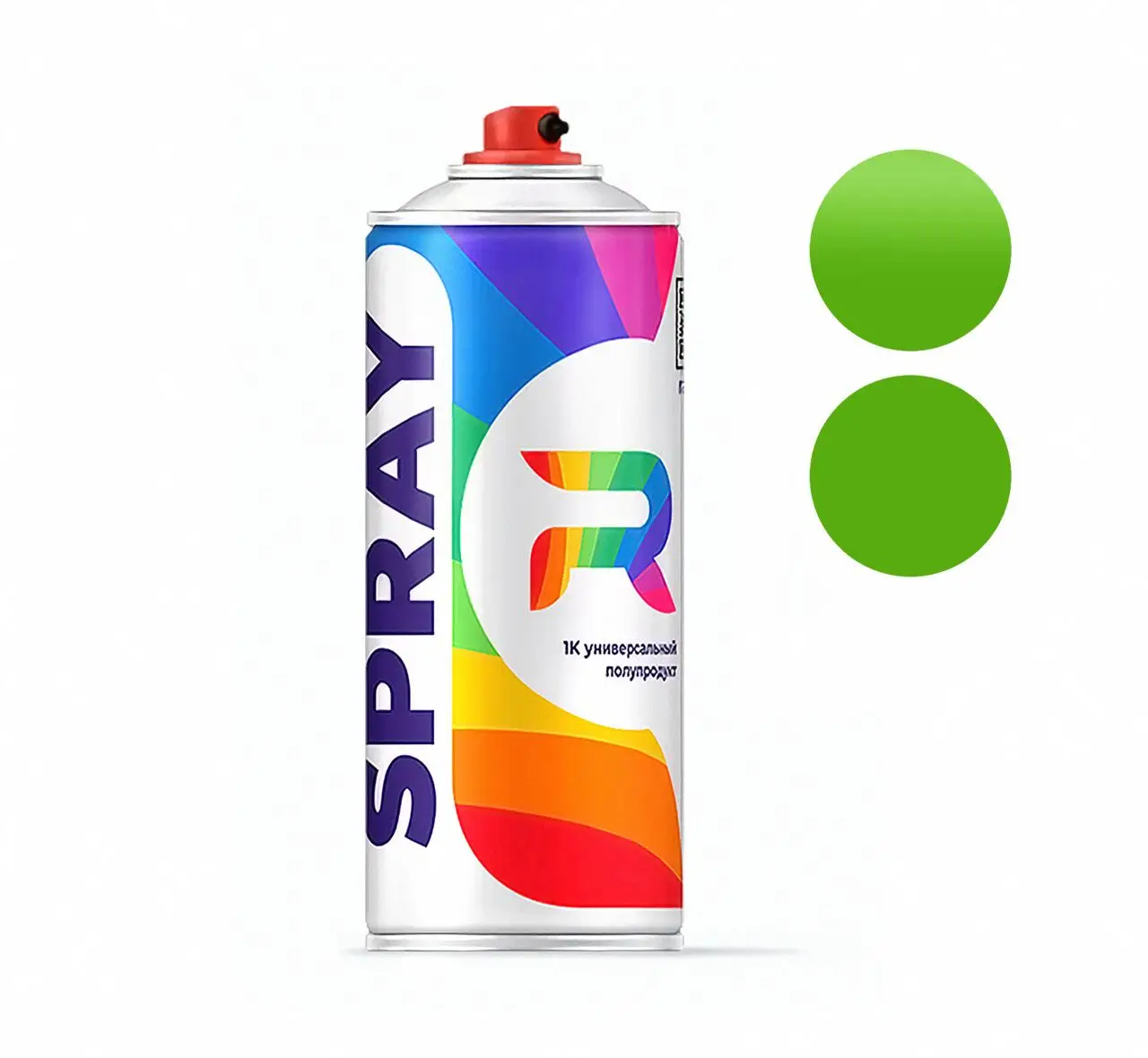 Spray cylinder Fiat 062 - Verde Ecologico (acrylic paint солид green) 520 ml. | Обустройство дома