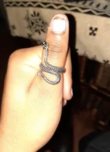 Anillo de serpiente de estilo Retro para club nocturno, banda de dedo de estilo Punk estereoscópico, en forma de serpiente, anillo de índice de apertura ajustable