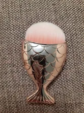 7 tipos de brochas en forma de cola de pez para uñas, brochas cosméticas de fondo, polvo de limpieza suave para cuidado de uñas, herramienta de manicura