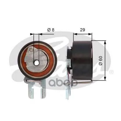 Ролик Натяжной Ремня Грм Citroen Berlingo 10/00 Gates арт. T43158