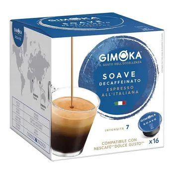 

Espresso Soave gimaka decaffeinated®, Dolce Gusto®Compatible 16 capsules