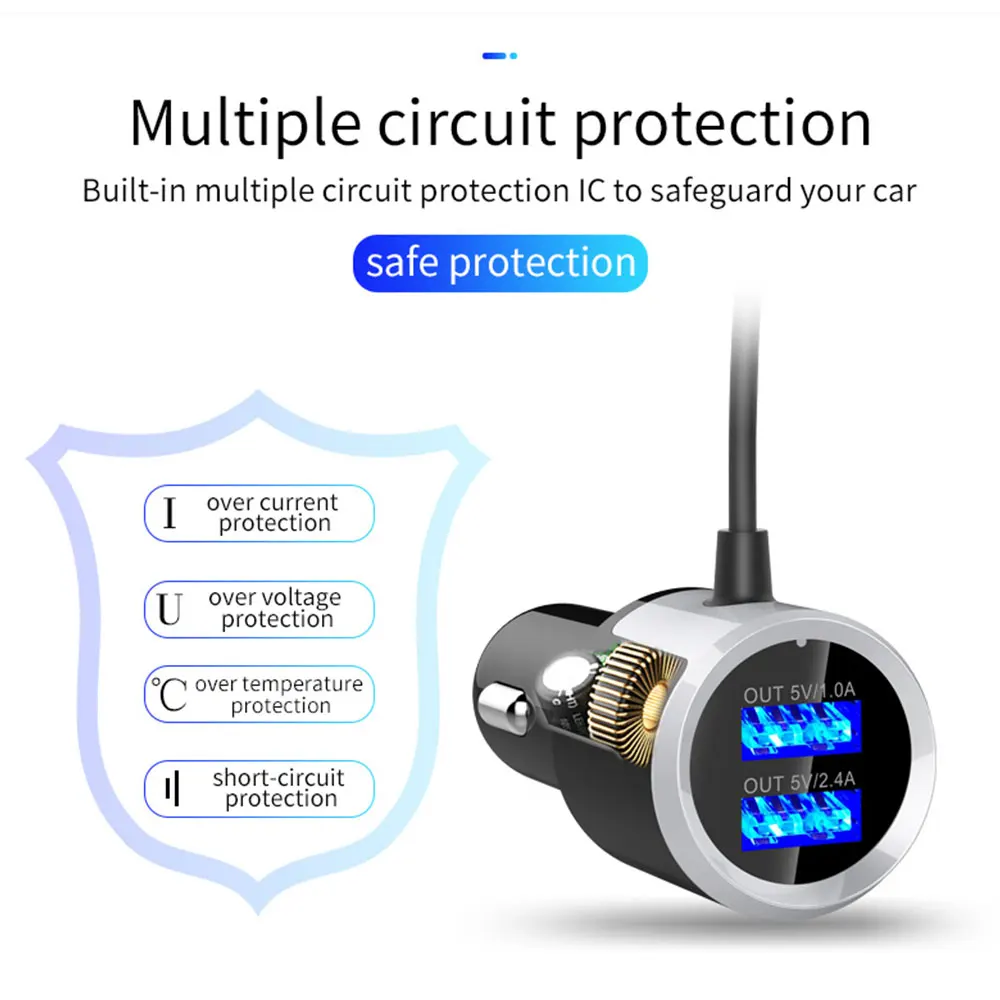 Автомобильный Aux Bluetooth fm-передатчик Handfree Автомобильный комплект беспроводной MP3 плеер Радио адаптер с громкой связью двойной USB зарядное устройство