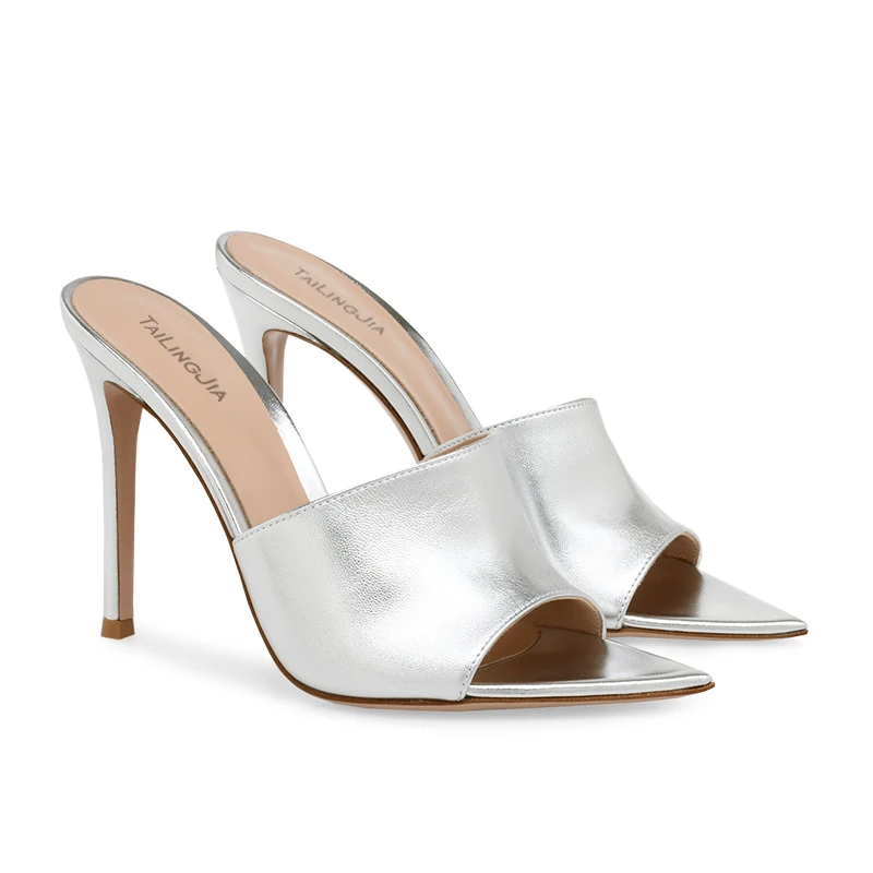 silver sandals