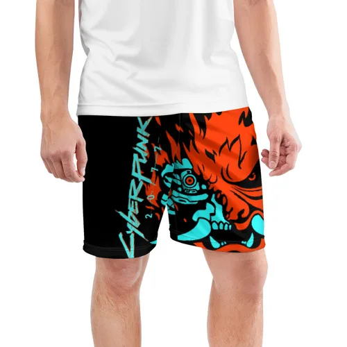 Pantalones cortos para hombre Cyberpunk 2077 - AliExpress Ropa de