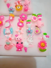 Anillos de dibujos animados ajustables OOTDTY de 25/50/100 Uds. Para niñas, accesorios de vestir, juguetes de fiesta para niños, regalo bonito para niñas