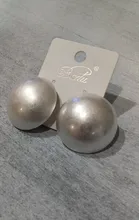 Badu-pendiente de tuerca de semibola de oro esmerilado para mujer, joyería Vintage, aretes grandes y pequeños de diferentes tamaños, venta al por mayor