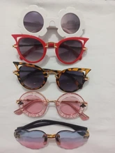 Gafas de protección encantadoras para niños, lentes de sol adorables con flores, regalo para niños, venta al por mayor, 2019