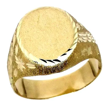 

Stamp 18k gold cadet Oval surface engraving 10x12mm. [6337GR] -Customizable-RECORDING INCLUDED IN THE PRICE