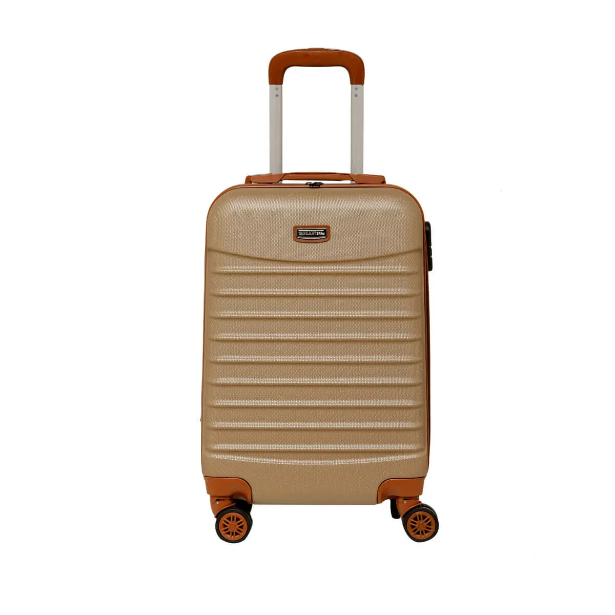 FLO U KMR 6122-K CHAMPAGNE Unisex Small Suitcases Travel Soft