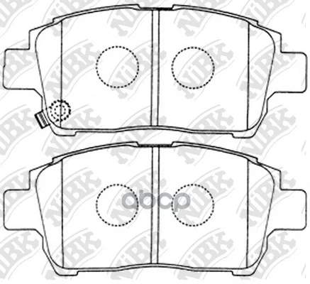 Колодки Передние(Toyota Corolla/Prius/Yaris 1.0-1.6 99-) Pn1472 NiBK арт. PN1472