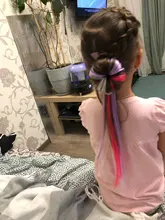 AliLeader-extensiones de cabello sintético liso, 20 colores, 50Cm de largo