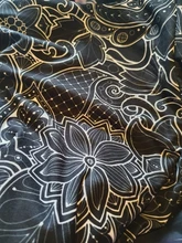 Mallas negras de cintura alta para mujer, Leggings de talla grande con estampado 3D de flores, leggins de leche seda, nueva moda 2019, gran oferta