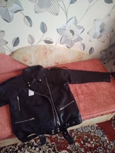 Jacket Coat Fitaylor Faux-Leather Loose Outwear Casual PU Sashes Black Tops Bf-Style