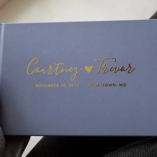 Dusty Blue уникальные свадебные гостевые книги, фотоальбом baby shower, подарок для свадебного душа, гостевая книга из золотой фольги, доступные цвета