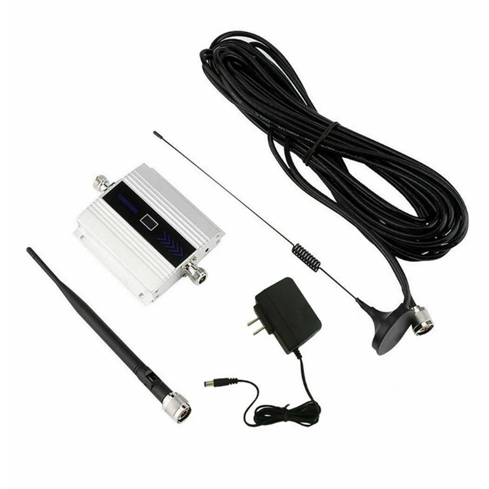 Репитер усилитель мобильного сигнала cотовой связи, усилитель GSM 2G/3g/4G/LTE GSM 900/1800/2100/2600 Mhz репитер+ 2 антенны