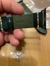 Correa de cuero de vaca hecha a mano para Apple Watch, repuesto para pulsera de 44mm, 40mm, 42mm y 38mm, Series SE 6, 5, 4, 3, 2, iWatch Watch