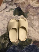 De los hombres de verano diapositivas ligero playa guay zapatillas diapositiva hueso Boca de pescado Flip Flops, sandalias de las mujeres suave EVA zapatillas de deporte par 35-46 #