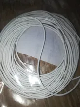 Cordón de cuero genuino 1/1, 5/2/3mm, cuerda redonda de hilo para collar, pulsera, DIY, accesorios para fabricación de joyas