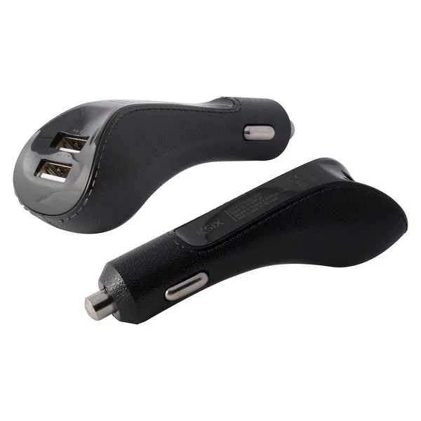 Автомобильное зарядное устройство 2 USB 4.8A черный
